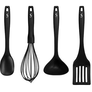 Lurch 240613 Smart Tool Essential Set Kitchen Utensil 100% BPA-Free Platinum Silicone with Nylon Core (Cooking Spoon, Spatula, Ladle and Whisk) Lurch 240613 Smart Tool Essential Set Kitchen Utensil 100% BPA-Free Platinum Silicone with Nylon Core (Cooking Spoon, Spatula, Ladle and Whisk)
