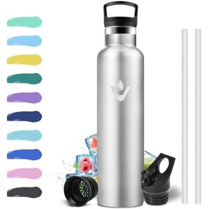 KollyKolla Stainless Steel Drinking Bottle, 1 Litre Thermos Flask with Straw, Vacuum Insulation, Reusable, Leak-Proof, BPA-Free, Thermos Bottle for School, Gimnasio, Camping KollyKolla Stainless Steel Drinking Bottle, 1 Litre Thermos Flask with Straw, Vacuum Insulation, Reusable, Leak-Proof, BPA-Free, Thermos Bottle for School, Gimnasio, Camping