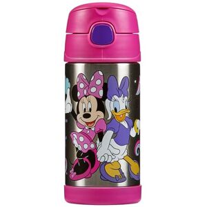 Thermos Minnie & Daisy Water Bottle (355ml) BPA Free, Stainless Steel, Spill Proof, Pop-Up Straw, Disney Kids Flask with Personalised Name Labels & Carry Handle for 12-Hour Cold Drinks Thermos Minnie & Daisy Water Bottle (355ml) BPA Free, Stainless Steel, Spill Proof, Pop-Up Straw, Disney Kids Flask with Personalised Name Labels & Carry Handle for 12-Hour Cold Drinks