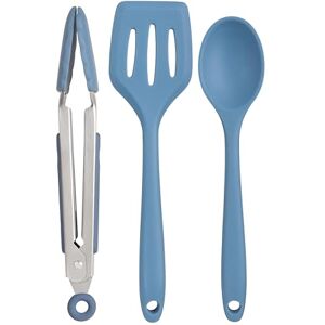 Wiltshire Silicone Mini Kitchen Tongs, Serving Spoon & Turner Set of 3, Cooking Spoon Serving Tongs & Spatula, Salad Tongs Stainless Steel, Heat-Resistant Utensil, Non-Stick, Non-Scratch, Petrol Blue Wiltshire Silicone Mini Kitchen Tongs, Serving Spoon & Turner Set of 3, Cooking Spoon Serving Tongs & Spatula, Salad Tongs Stainless Steel, Heat-Resistant Utensil, Non-Stick, Non-Scratch, Petrol Blue