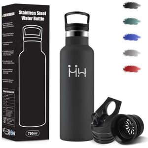 Motswedi Thermal Bottle, 500 ml BPA Free, Thermal Bottles, 18/8 Stainless Steel, Stainless Steel Bottle, Water Bottle with Straw and 2 Lids, Water Bottles for School, Yoga, Mountaineering – Black Motswedi Thermal Bottle, 500 ml BPA Free, Thermal Bottles, 18/8 Stainless Steel, Stainless Steel Bottle, Water Bottle with Straw and 2 Lids, Water Bottles for School, Yoga, Mountaineering – Black