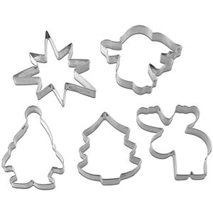 Dr. Oetker Dr.Oetker "Christmas Cookie Cutter, Stainless Steel, Silver, 6-8 cm, Set of 5 Dr. Oetker Dr.Oetker "Christmas Cookie Cutter, Stainless Steel, Silver, 6-8 cm, Set of 5