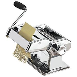 Premier Housewares Pasta Making Machine Manual Handle Roller Chrome,Cutter Steel Pasta Making Kit H15x W21 x D20,Silver Premier Housewares Pasta Making Machine Manual Handle Roller Chrome,Cutter Steel Pasta Making Kit H15x W21 x D20,Silver