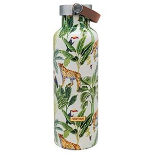 NERTHUS FIH 769 Thermal Bottle Stopper Double Wall Handle for Hot and Cold Design Stainless Steel Jungle 750 ml, BPA Free, 18/8, Multi-Colour, Multicoloured NERTHUS FIH 769 Thermal Bottle Stopper Double Wall Handle for Hot and Cold Design Stainless Steel Jungle 750 ml, BPA Free, 18/8, Multi-Colour, Multicoloured