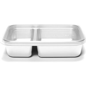 U Konserve UKONSERVE Rectangular Divided Stainless Steel Food Container with Silicone Lid Clear 28oz / 825ml U Konserve UKONSERVE Rectangular Divided Stainless Steel Food Container with Silicone Lid Clear 28oz / 825ml
