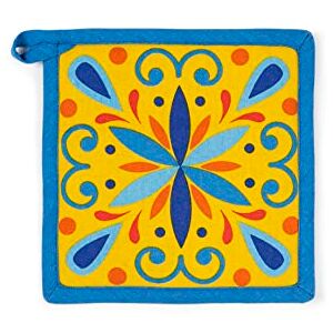 Excelsa Puebla Kitchen Pot Holder, Cm. 20 x 20, Lining 100% Cotton, Padding Polyester Excelsa Puebla Kitchen Pot Holder, Cm. 20 x 20, Lining 100% Cotton, Padding Polyester