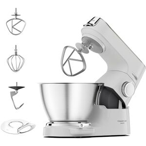 Kenwood Titanium Chef Baker, Kitchen Machine with K-Whisk, Stand Mixer with Kneading Hook, Whisk and 5L Bowl, KVC65.001WH, Power 1400W, White Kenwood Titanium Chef Baker, Kitchen Machine with K-Whisk, Stand Mixer with Kneading Hook, Whisk and 5L Bowl, KVC65.001WH, Power 1400W, White