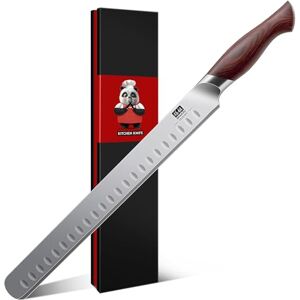 Shan Carving Knife 11.6 inch, Japanese Brisket Knife for Meat Cutting & Slicing, Butcher Knives with 10Cr15Mov High Carbon Stainless Steel Sharp Blade & Ergonomic Pakkawood Handle Okinawa Series Shan Carving Knife 11.6 inch, Japanese Brisket Knife for Meat Cutting & Slicing, Butcher Knives with 10Cr15Mov High Carbon Stainless Steel Sharp Blade & Ergonomic Pakkawood Handle Okinawa Series