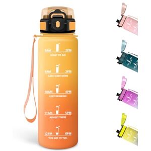 Motswedi 500ml Water Bottle with Filter, Kids Water Bottle, Leak Proof, BPA Free, Water Bottle with Time Markers for School, Gym, Office, Yoga, Yellow & Orange Motswedi 500ml Water Bottle with Filter, Kids Water Bottle, Leak Proof, BPA Free, Water Bottle with Time Markers for School, Gym, Office, Yoga, Yellow & Orange