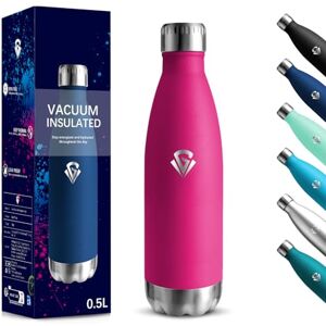 Motswedi Insulated Water Bottle, 500 ml BPA Free, Water Bottle, 18/8 Stainless Steel, Stainless Steel Water Bottles, Double Walled Vacuum Insulation, Thermal Bottle for School, Travel, Jogging Rose Red Motswedi Insulated Water Bottle, 500 ml BPA Free, Water Bottle, 18/8 Stainless Steel, Stainless Steel Water Bottles, Double Walled Vacuum Insulation, Thermal Bottle for School, Travel, Jogging Rose Red