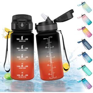 HoneyHolly 500ML Water Bottle, BPA Free & Leak Proof, Drinking Bottle with Straw, Reutilizables Elementary School Bottle, Motivational Water Bottles for School, Running, Gym, Office HoneyHolly 500ML Water Bottle, BPA Free & Leak Proof, Drinking Bottle with Straw, Reutilizables Elementary School Bottle, Motivational Water Bottles for School, Running, Gym, Office