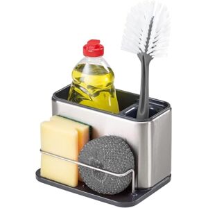 Joseph Joseph Surface Stainless-Steel Caddy Sink Area Organiser, Sponge Holder Silver Joseph Joseph Surface Stainless-Steel Caddy Sink Area Organiser, Sponge Holder Silver
