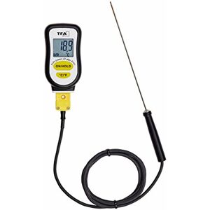 TFA Dostmann 14.1552.01 Digital Sous-Vide Thermometer with Stainless Steel Probe and Foam Tape for Sealing, Black, Plastic, 4 x 2 x 8 cm TFA Dostmann 14.1552.01 Digital Sous-Vide Thermometer with Stainless Steel Probe and Foam Tape for Sealing, Black, Plastic, 4 x 2 x 8 cm