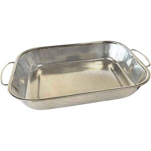 Buckingham Stainless Steel Micro Perforated Colander Strainer Basket Over The Sink Vegetable Fruit Strainer Pasta Sieve Buckingham Stainless Steel Micro Perforated Colander Strainer Basket Over The Sink Vegetable Fruit Strainer Pasta Sieve