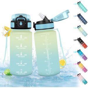 HoneyHolly 500ML Water Bottle, BPA Free & Leak Proof, Drinking Bottle with Straw, Reutilizables Elementary School Bottle, Motivational Water Bottles for School, Running, Gym, Office HoneyHolly 500ML Water Bottle, BPA Free & Leak Proof, Drinking Bottle with Straw, Reutilizables Elementary School Bottle, Motivational Water Bottles for School, Running, Gym, Office