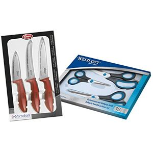 Westcott Model Combipack Easy Grip Scissor & Knife Set - Home, Kitchen, Office Westcott Model Combipack Easy Grip Scissor & Knife Set - Home, Kitchen, Office