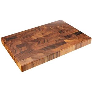 T&G 10943 Tuscany Rectangular End Grain Chopping Board with Finger Grooves in Acacia, Large, 45 x 30 x 4 cm T&G 10943 Tuscany Rectangular End Grain Chopping Board with Finger Grooves in Acacia, Large, 45 x 30 x 4 cm