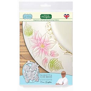 Katy Sue Poinsettia Silicone Embossers Mould, Ceri Griffiths Creative Cake System for Cake Decorating, Crafts, Cupcakes, Sugarcraft, Candies, Cards and Clay, Food Safe Approved, Made in The UK Katy Sue Poinsettia Silicone Embossers Mould, Ceri Griffiths Creative Cake System for Cake Decorating, Crafts, Cupcakes, Sugarcraft, Candies, Cards and Clay, Food Safe Approved, Made in The UK