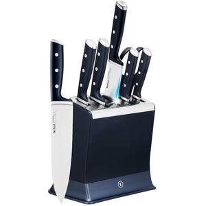 Tefal EverSharp Pro 6-Pc Knife Set, Knife Block with Integrated Automatic Sharpener, 5 Knives, Scissors, Lasting Sharpness, German Stainless Steel, Ergonomic Handle, Gift for Him/Her, K297S744 Tefal EverSharp Pro 6-Pc Knife Set, Knife Block with Integrated Automatic Sharpener, 5 Knives, Scissors, Lasting Sharpness, German Stainless Steel, Ergonomic Handle, Gift for Him/Her, K297S744