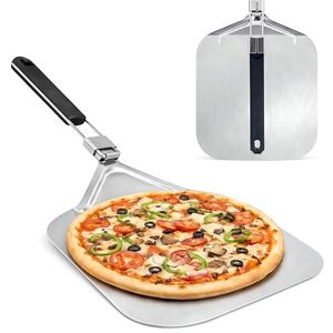Nutrichef Large Pizza Peel 12 Inch 61 x 30cm, Non-Stick Pizza Paddle, Pizza Oven Accessories, Stainless Steel Pizza Shovel Server- Spatula Turning Peel w/Foldable Wooden Handle, Dishwasher Safe Nutrichef Large Pizza Peel 12 Inch 61 x 30cm, Non-Stick Pizza Paddle, Pizza Oven Accessories, Stainless Steel Pizza Shovel Server- Spatula Turning Peel w/Foldable Wooden Handle, Dishwasher Safe
