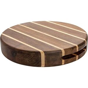 Rio Round Multi Wood Chopping Board 25cm – End Grain Cutting Board for Kitchen, Cooking & Serving Pizza, Cheese, Bread & Charcuterie – Durable Acacia & Rubberwood Chopping Block Rio Round Multi Wood Chopping Board 25cm – End Grain Cutting Board for Kitchen, Cooking & Serving Pizza, Cheese, Bread & Charcuterie – Durable Acacia & Rubberwood Chopping Block