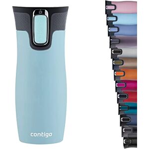 Contigo Unisex's West Loop Autoseal Thermobecher, Edelstahl Isolierbecher, Kaffeebecher to Go, BPA frei, auslaufsicherer Reisebecher mit Easy-Clean-Deckel, hält bis zu 5h Warm, 470 ml, Iced Aqua Contigo Unisex's West Loop Autoseal Thermobecher, Edelstahl Isolierbecher, Kaffeebecher to Go, BPA frei, auslaufsicherer Reisebecher mit Easy-Clean-Deckel, hält bis zu 5h Warm, 470 ml, Iced Aqua