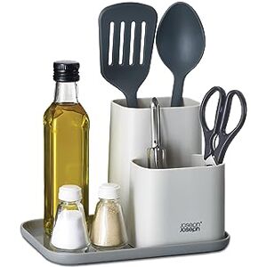 Joseph Joseph Duo Kitchen Worktop Organiser, Kitchen and Storage Organisation for Gadgets, Utensils and Condiments, Grey Joseph Joseph Duo Kitchen Worktop Organiser, Kitchen and Storage Organisation for Gadgets, Utensils and Condiments, Grey