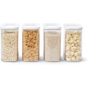 Mepal Food Storage Container 4-Piece Set Food Containers Kitchen Container & Organizer Stackable & Airtight Food Storage Container 4 x 1500 ml White Mepal Food Storage Container 4-Piece Set Food Containers Kitchen Container & Organizer Stackable & Airtight Food Storage Container 4 x 1500 ml White