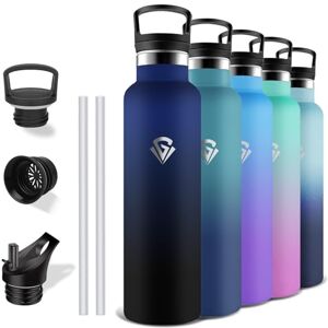 Grsta Thermos Flask, 1 Litre Stainless Steel Drinking Bottle with Straw, BPA-Free, Leak-Proof, Insulated Flask, Double-Walled, Adult Drinking Bottle for Fitness, Camping, Hiking Grsta Thermos Flask, 1 Litre Stainless Steel Drinking Bottle with Straw, BPA-Free, Leak-Proof, Insulated Flask, Double-Walled, Adult Drinking Bottle for Fitness, Camping, Hiking