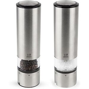Peugeot Elis Sense Salt & Pepper Grinder Set - Electric Stainless Steel Peugeot Elis Sense Salt & Pepper Grinder Set - Electric Stainless Steel