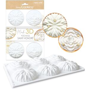 ScrapCooking 2897 Saint-Honoré 3D Poaching Silicone Mould Diameter 7 cm ScrapCooking 2897 Saint-Honoré 3D Poaching Silicone Mould Diameter 7 cm