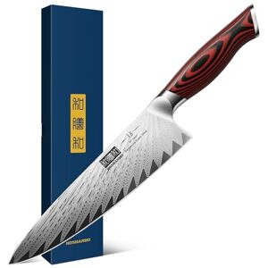 HOSHANHO 8 Inch Damascus Chef Knife, Professional Chef Knife Damascus Super Steel Kitchen Knife, Ultra Sharp Cooking Knife with Ergonomic G10 Handle HOSHANHO 8 Inch Damascus Chef Knife, Professional Chef Knife Damascus Super Steel Kitchen Knife, Ultra Sharp Cooking Knife with Ergonomic G10 Handle