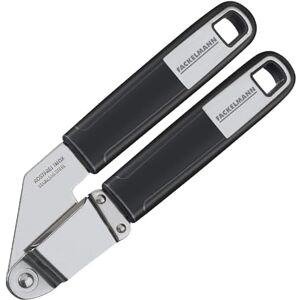 Fackelmann SENSE Garlic Press, Zinc Plated Function Head, Soft-Grip Non-Slip Soft Touch Handle, 3.5x7.9x22cm, Silver & Black Fackelmann SENSE Garlic Press, Zinc Plated Function Head, Soft-Grip Non-Slip Soft Touch Handle, 3.5x7.9x22cm, Silver & Black
