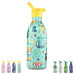Cool Bottles Stainless steel water bottle for kids, insulated bottle for kids Drinks cold for 36 hours and hot for 18 hours- Short Circuit 500ml Cool Bottles Stainless steel water bottle for kids, insulated bottle for kids Drinks cold for 36 hours and hot for 18 hours- Short Circuit 500ml
