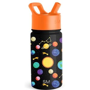 Simple Modern Kids Water Bottle with Straw Insulated Stainless Steel Reusable Tumbler for Toddlers, Girls, Boys Summit Collection 415ml Solar System Simple Modern Kids Water Bottle with Straw Insulated Stainless Steel Reusable Tumbler for Toddlers, Girls, Boys Summit Collection 415ml Solar System
