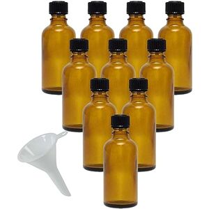 mikken 10 x brown pharmacist bottles, 50 ml, made in Germany, including labelling labels and funnel mikken 10 x brown pharmacist bottles, 50 ml, made in Germany, including labelling labels and funnel