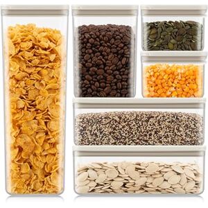 Bodum Set of 6 Storage Jars with White Lids CANTEEN BPA-Free & Dishwasher Safe Food Containers Stackable & Transparent Bodum Set of 6 Storage Jars with White Lids CANTEEN BPA-Free & Dishwasher Safe Food Containers Stackable & Transparent