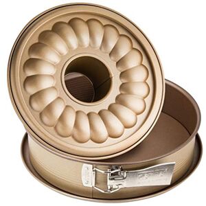 Zenker Springform Mojave flat-and tubular base Ø26 cm in gold-mahagony, Stainless Steel, 26 x 26 x 6.5 cm Zenker Springform Mojave flat-and tubular base Ø26 cm in gold-mahagony, Stainless Steel, 26 x 26 x 6.5 cm