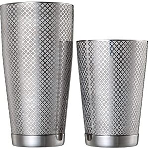 Barfly Diamond Lattice Shaker Set, Stainless Steel Barfly Diamond Lattice Shaker Set, Stainless Steel