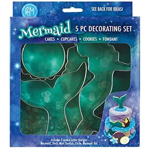 R&M Anniversary House Mermaid Tin-Plated Cake Decorating Cutter Kit R&M Anniversary House Mermaid Tin-Plated Cake Decorating Cutter Kit