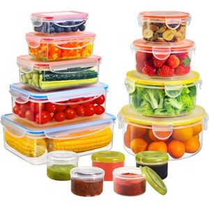 YASHE 28PCS Plastic Food Storage Containers, Airtight Food Containers with Lids, Pantry & Kitchen Organization BPA Free &100% Leakproof, Microwave & Freezer and Dishwasher Safe YASHE 28PCS Plastic Food Storage Containers, Airtight Food Containers with Lids, Pantry & Kitchen Organization BPA Free &100% Leakproof, Microwave & Freezer and Dishwasher Safe