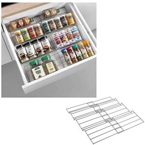 Metaltex Spice Rack, Silver, 26 x 42 x 3 cm Metaltex Spice Rack, Silver, 26 x 42 x 3 cm