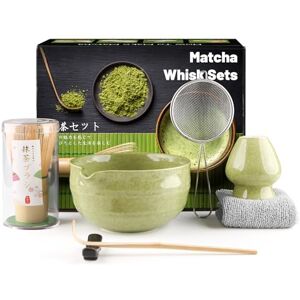 Admygo 7 Pcs Matcha Set, Matcha Kit with Bamboo Matcha Whisk and Bowl, Matcha Spoon, Whisk Holder, Sifter, Matcha Tea Set for Ceremony, Matcha Gift Set for Beginners and Enthusiasts, Green Admygo 7 Pcs Matcha Set, Matcha Kit with Bamboo Matcha Whisk and Bowl, Matcha Spoon, Whisk Holder, Sifter, Matcha Tea Set for Ceremony, Matcha Gift Set for Beginners and Enthusiasts, Green
