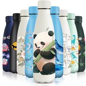 HoneyHolly Stainless Steel Water Bottle, 500 ml, BPA-Free, Thermos Flask, 18/8 Stainless Steel, Children's Water Bottle, Double-Walled Vacuum Insulated, Thermos Flask for School, Outdoor, Camping, HoneyHolly Stainless Steel Water Bottle, 500 ml, BPA-Free, Thermos Flask, 18/8 Stainless Steel, Children's Water Bottle, Double-Walled Vacuum Insulated, Thermos Flask for School, Outdoor, Camping,