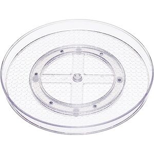 Amazon Basics Clear Lazy Susan Turntable Organiser, 30.5 cm, 2-Pack Amazon Basics Clear Lazy Susan Turntable Organiser, 30.5 cm, 2-Pack