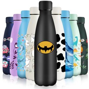 HoneyHolly Stainless Steel Water Bottle, 500 ml, BPA-Free, Thermos Flask, 18/8 Stainless Steel, Children's Water Bottle, Double-Walled Vacuum Insulated, Thermos Flask for School, Outdoor, Camping, HoneyHolly Stainless Steel Water Bottle, 500 ml, BPA-Free, Thermos Flask, 18/8 Stainless Steel, Children's Water Bottle, Double-Walled Vacuum Insulated, Thermos Flask for School, Outdoor, Camping,