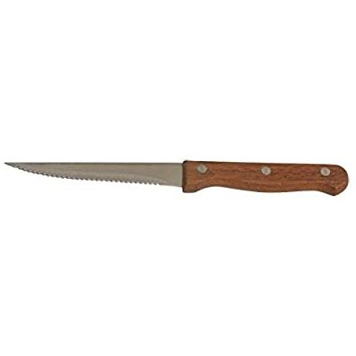Genware NEV-STK-WDN Darkwood Steak Knife Handle, Full Tang (Pack of 12) Genware NEV-STK-WDN Darkwood Steak Knife Handle, Full Tang (Pack of 12)