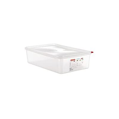 Araven 03354 PP Food Container with Lid, GN 1/1, 13.7 L, 100 mm Handle (Pack of 4), Araven 03354 PP Food Container with Lid, GN 1/1, 13.7 L, 100 mm Handle (Pack of 4),