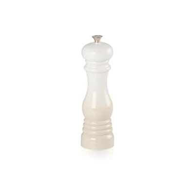 LE CREUSET Classic Adjustable Salt Mill Grinder, Chip-Resistant ABS Plastic, Anti-Corrosion, 40g, 21 cm, Meringue, 44002217160000 LE CREUSET Classic Adjustable Salt Mill Grinder, Chip-Resistant ABS Plastic, Anti-Corrosion, 40g, 21 cm, Meringue, 44002217160000