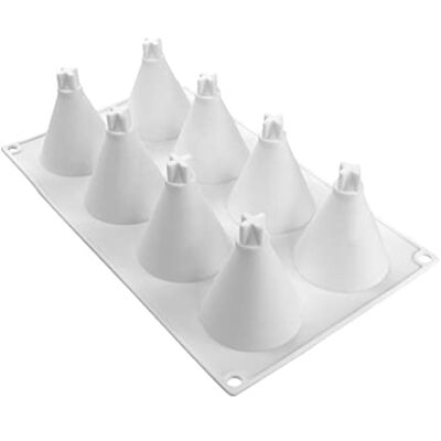 ZHAPEG 8 Compartments Tree Mold for Muffin Cups Jello Chocolate Biscuit Baking Clay Soap Cake Moulds for Christmas Holiday ZHAPEG 8 Compartments Tree Mold for Muffin Cups Jello Chocolate Biscuit Baking Clay Soap Cake Moulds for Christmas Holiday